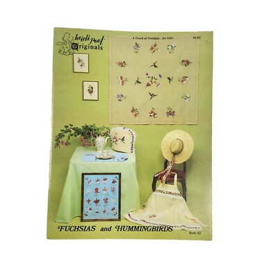 Heidi Poet Originals 1982 Fuchsias & Hummingbirds Needlepoint Patterns Book 2