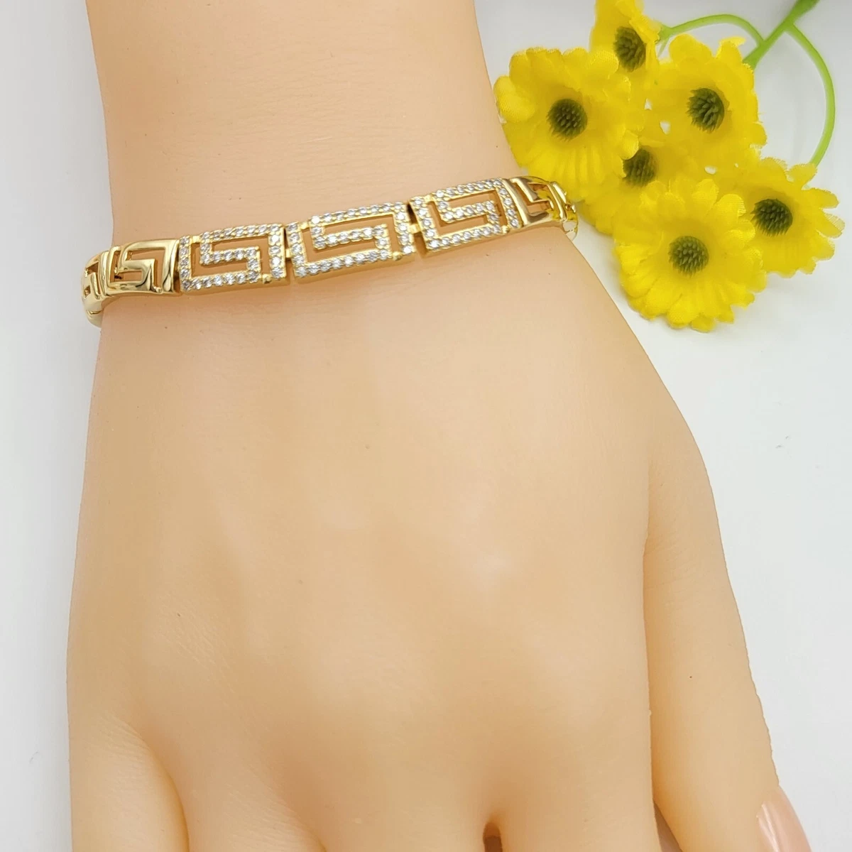 Yellow Chimes Chain Bracelet for Womens Gold Toned Multilayer Charm –  YellowChimes