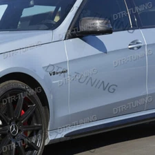 Carbon Fiber Side Mirror Cover Caps For Mercedes E-Class W212, AMG E63 2010-2016