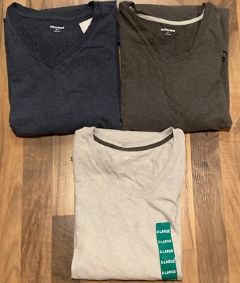 rough dress long sleeve t shirt Rough Dress (XL or XXL) Men's V-Neck Comfort Shirt Long Sleeve Lycra Super  Soft