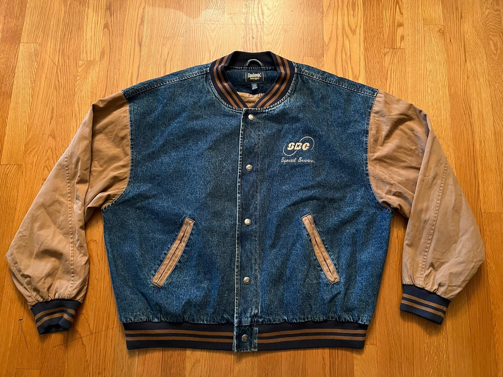 Dunbrooke Denim Jacket Varsity Canvas Vintage Mens XXL Embroidered
Opens in a new window or tab
