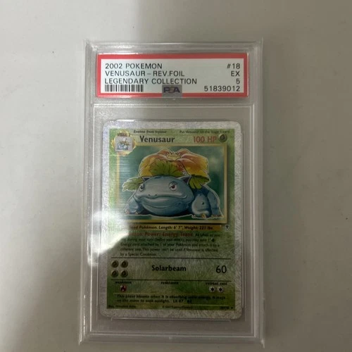 Pokémon Venusaur Legendary Collection Reverse Holo 18/110 PSA 5 English