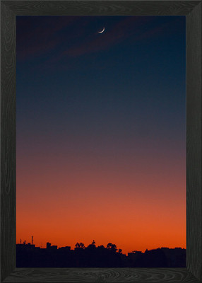 Gerahmtes Wandbild Himmel Farbverlauf Poster Leinwanddruck Bild