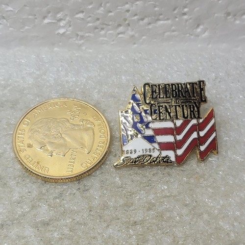 Pin Dakota del Sur Celebra el Siglo 1889-1989 Insignia del Centenario de la Estadidad EE. UU. - Imagen 2 de 4