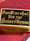 VTG Antique Brass & Enamel Match Holder Safe Vesper Case — photo 6