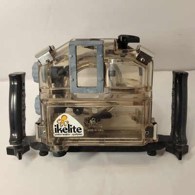Ikelite Waterproof Camera Housing Case Dual Handles Clear Polycarbonate