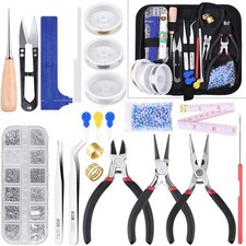 Jewelry Making Tools with Jewelry Making Supplies Kit, Jewelry Wires and Jewe...