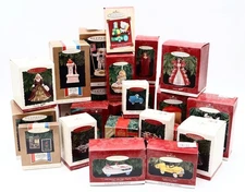 Lot of 26 Assorted Hallmark Christmas Tree Ornaments with Boxes LOT #1