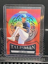 Jack Leiter 2025 Prizm Talisman Red Prizm #11/199 - #12 Rangers