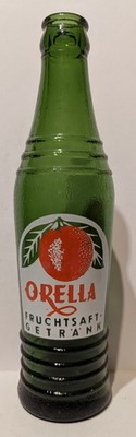 alte SELTENE ORELLA Limo-Flasche 0,25L - 1960er, sehr gut erhalten, tolle Farben