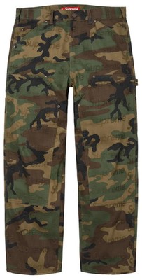 Supreme Jacquard Logos Double Knee Denim Painter Jean Woodland