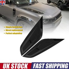Bonnet Vents Gloss Black Fits Land Rover Defender 90 110 L663 Hood Panels 2020+