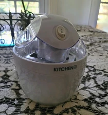 Kitchen HQ Ice Cream Maker Pint Size, White, Model BL520