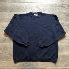 Vintage 90s Champion Cozy Heavyweight Sweatshirt Blue Mens Size L - Made In USA