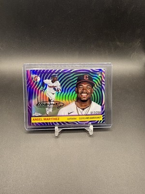 2025 Topps Chrome Platinum Angel Martinez Rookie RC Vibrations Refractor 65/250
