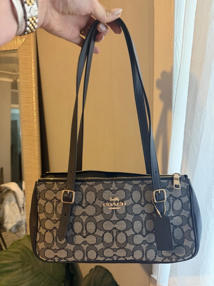 Coach Blue Signature Handbag for sale | eBay