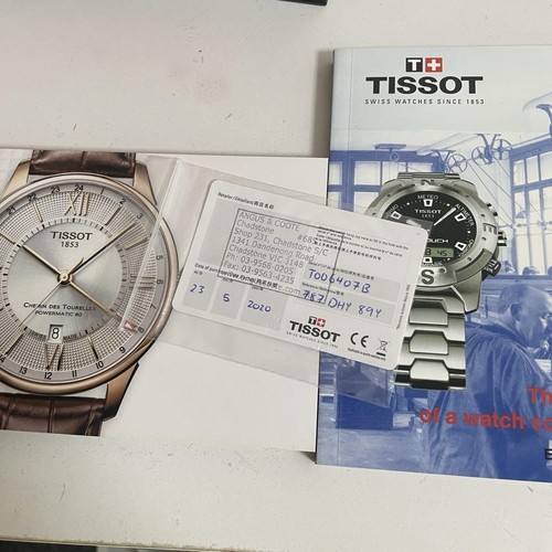 Selten Tissot Powermatic 80 Automatisch Le Locle Datum Herren Uhr mit Box - Bild 12 von 12