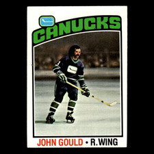 John Gould #85 1976 Topps Vancouver Canucks Hockey Card NHL EX