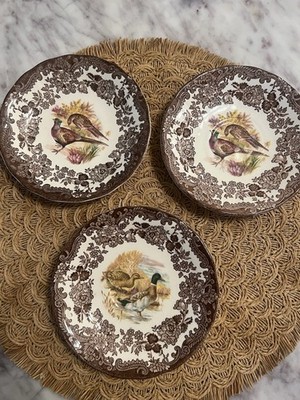 Royal Worcester Palissy Game Series Saucers Set Of 3