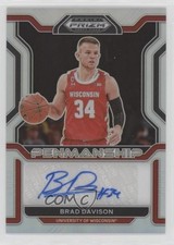 2022 Panini Prizm Draft Picks College Penmanship Silver Brad Davison Auto 0zu6