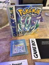 Pokemon Crystal Version FULLY Complete CIB CLEAN(Game Boy Color, GBC Authentic