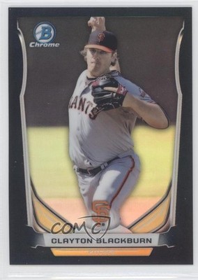 2014 Bowman Draft Black Refractor 19/75 Clayton Blackburn #CTP-83 e5r
