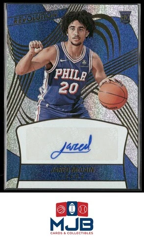 2024-25 Panini Revolution Jared McCain Rookie Autographs Auto #RA-JAR 76ers