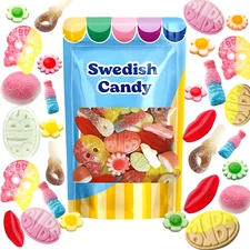 BUBS Swedish Candy – Sour & Sweet Pick and Mix – Assorted Scandinavian Gummy Can