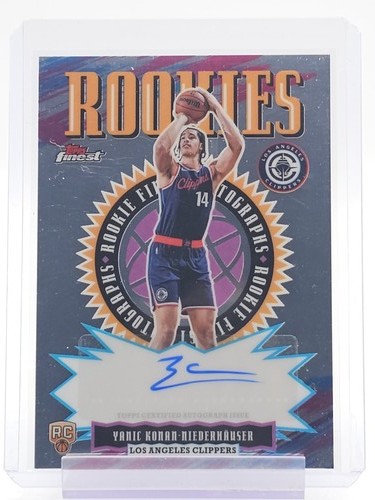 YANIC KONAN-NIEDERHAUSER 2025-26 TOPPS FINEST ROOKIE RC AUTO #RFA-YK Q7255