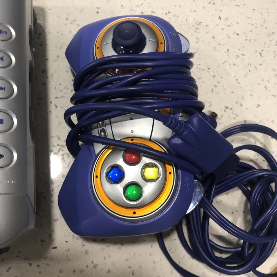 VTech V.Flash Home Edutainment System Console w/ 2 Wired Controllers & 4 Games - Image 3 of 4