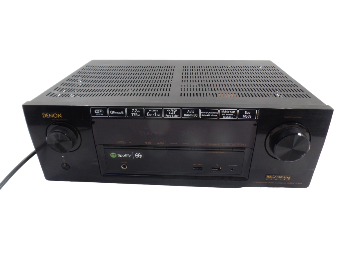 Denon AVR-X1100W Ultra HD A/V Receiver 4K 7.2-Channel - Free