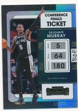 DEJOUNTE MURRAY 2021-22 PANINI CONTENDERS CONFERENCE FINALS TICKET #89 SP #29/75