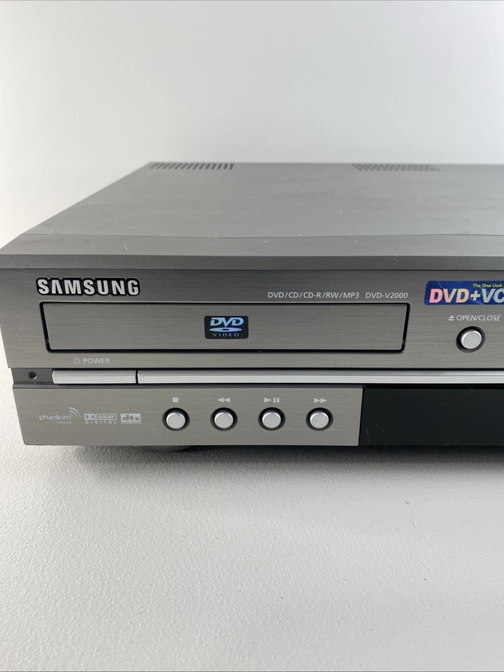 Samsung DVD-V2000 DVD/VHS combo videocassete HiFi 4 cabeças testado - Imagem 2 de 4