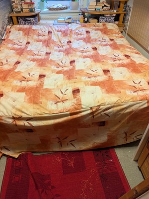 Tagesdecke Bettüberwurf Plaid für Doppelbett 1,80 x 2,00 m mit  Seitenüberhang