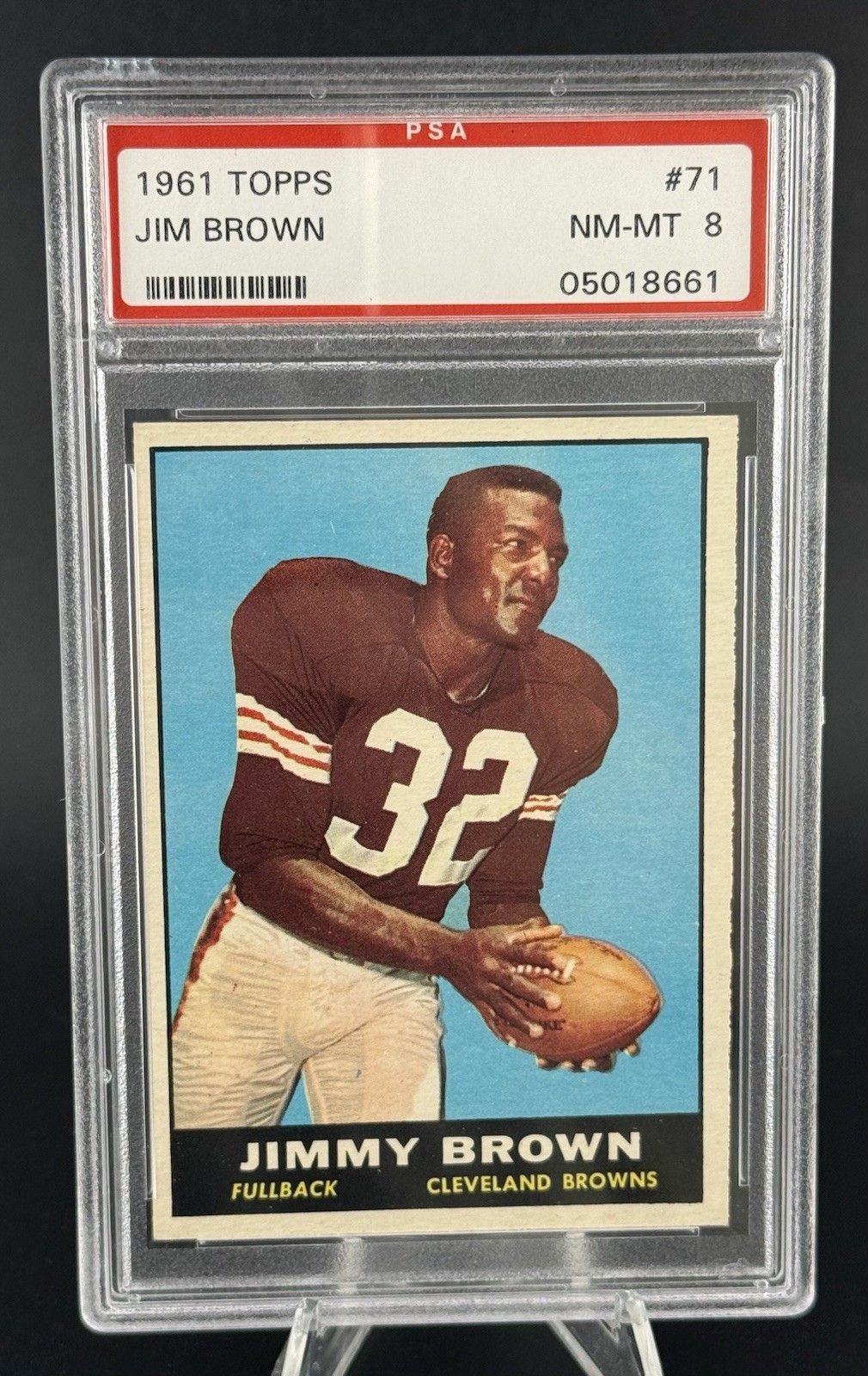 1961 Topps Football Jim Brown #71 PSA 8 CLEVELAND BROWNS NM-MT HOF