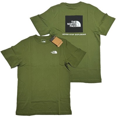 The North Face Mens Evolution Box NSE S/S Tee T-shirt - Woodland Green