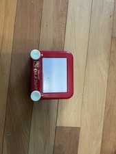 Classic Etch A Sketch Pocket Mini Drawing Toy by Spin Master 3.5" Red WORKING