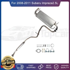 Stainless Steel Exhaust Resonator Muffler fits: 2008-2011 Impreza Hatchback 2.5L