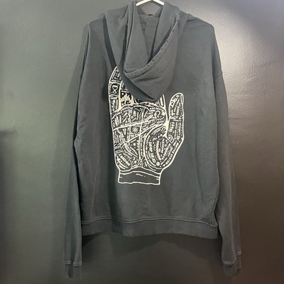 Dropdead Sweatshirt Mens Small S Black Hooded Front & Back Graphic Print Pocket