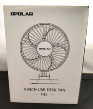 USB Desk Fan, Small But Powerful, Portable Quiet 3 Speeds Wind Desktop Personal