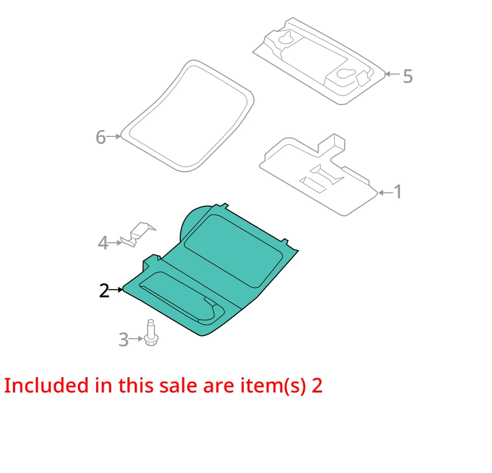 Consola techo delantero compatible con 14-19 Fiesta 2711265 Foto 4 de 4