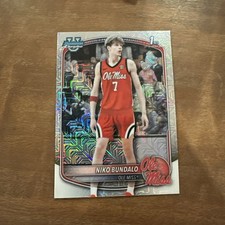 Niko Bundalo 2026 Bowman Chrome Basketball 1st Bowman U Mojo Refractor #BCP-18