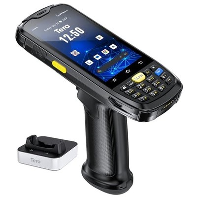 Tera P160 Android 10 Barcode Scanner PDA 4 Zoll 4G GPS IP65 Dock