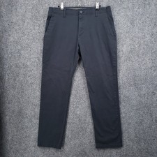 Lee Pants Mens 34x30 Blue Extreme Comfort Slim Fit Chino Flat Front Stretch