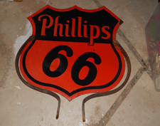 Phillips 66 1955 SPS Porcelain Enameled Metal Sign 30