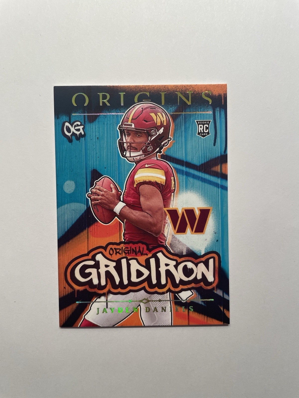 2024 Panini Origins - Jayden Daniels - Original Gridiron #7 Rookie Commanders RC