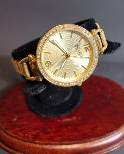 So & Co New York SoHo Damen Quarzuhr mit Gold Zifferblatt Analoganzeige... - Bild 3 von 18