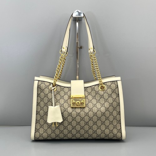 Gucci Padlock Large Beige Off White GG Shoulder/Crossbody Bag Duty Paid