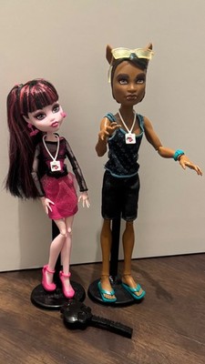 Monster High Puppen Set Draculaura, Clawd Wolf Musik Festival Doppelpack