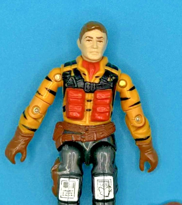 GI Joe Tiger Force Skystriker 1988 Tiger Rat Pilot con casco/visera de colección ARAH Foto 3 de 4